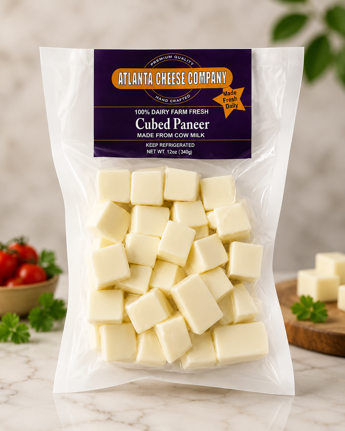 Cubed Paneer