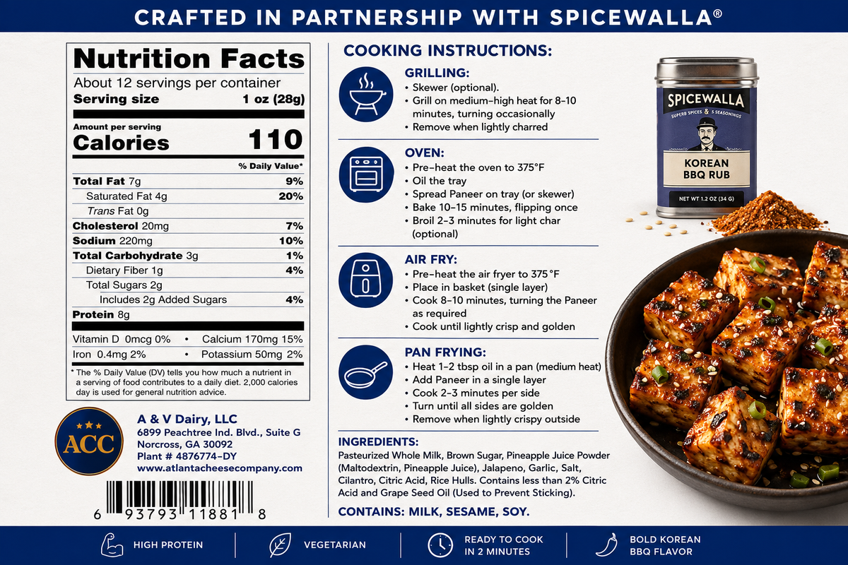 Korean BBQ Paneer