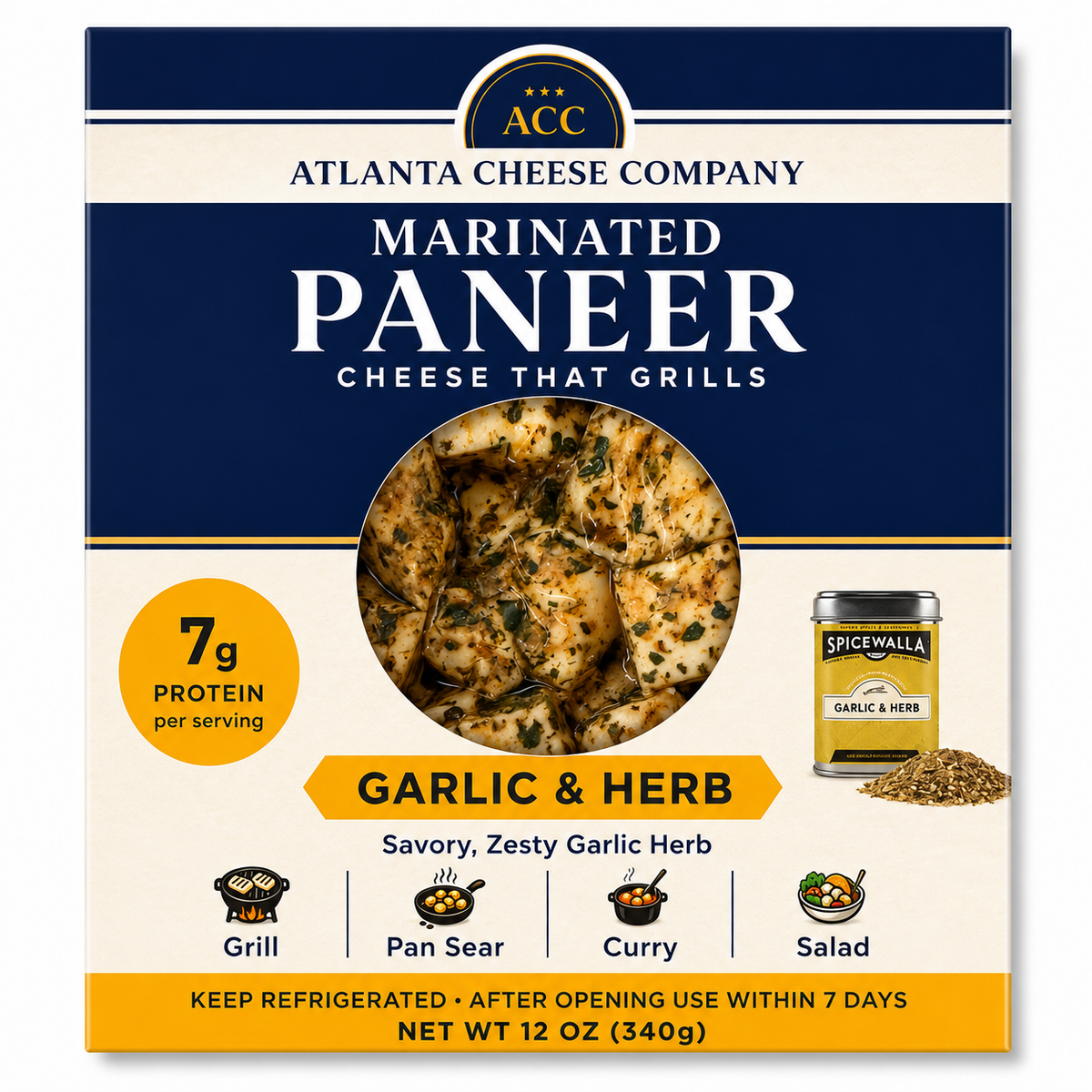 Garlic & Herb Paneer