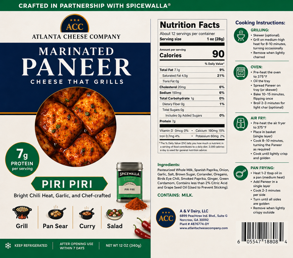 Piri Piri Paneer
